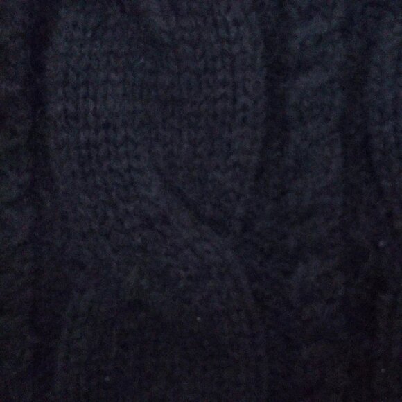 Auth Burberry Blue Label - Black Angora Scarf - Picture 4 of 7